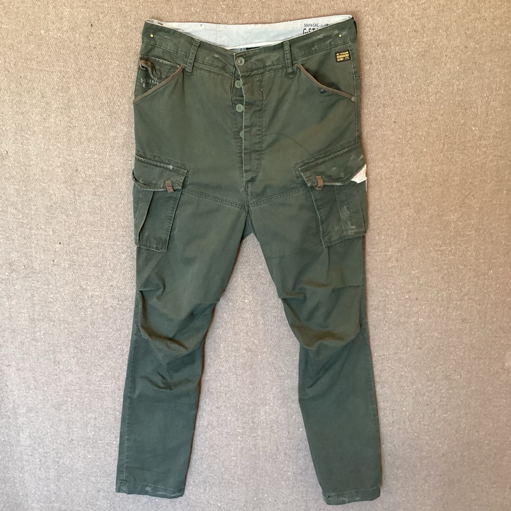 Men's Cargo Pants - Olive Green